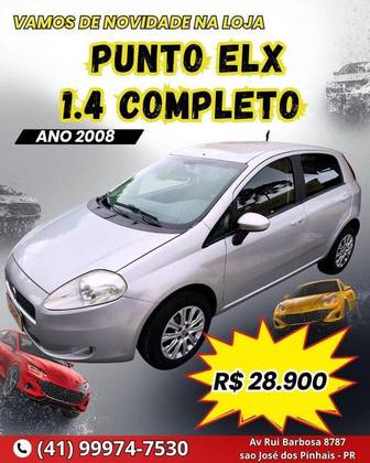 FIAT PUNTO 1.4 8V FLEX 4P MANUAL